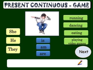 Present Continuous- PowerPoint game | PPSX