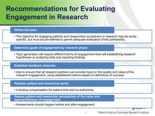 Improving the Impact of Patient-Engaged Research | PDF
