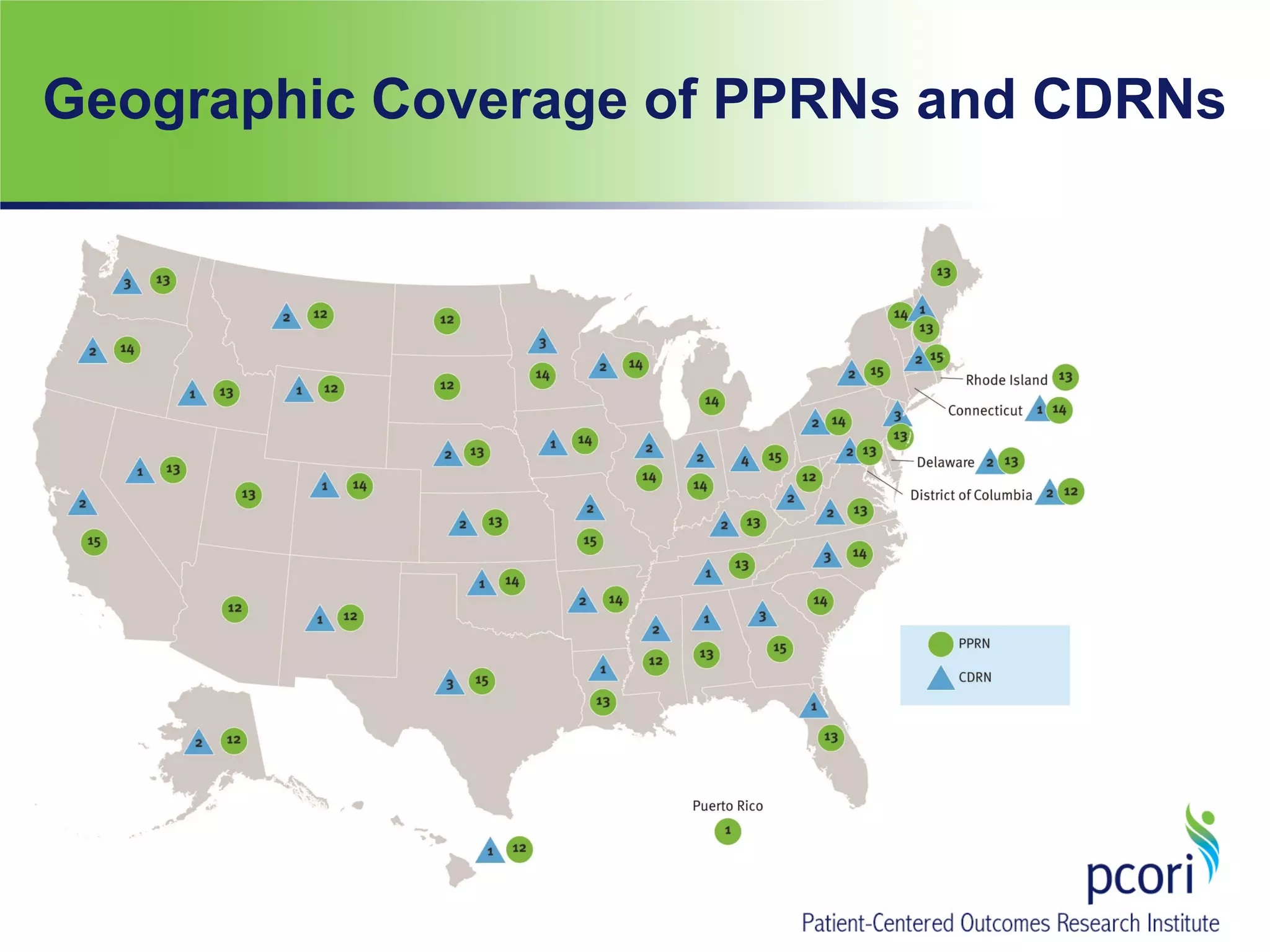 Geographic Coverage of PPRNs and CDRNs
 