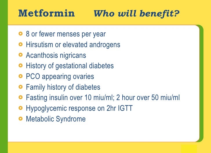 Metformin for hirsutism