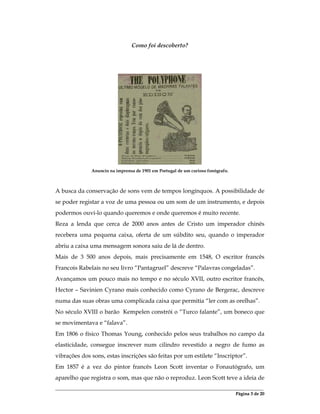 Pedro Couras - Fonógrafo