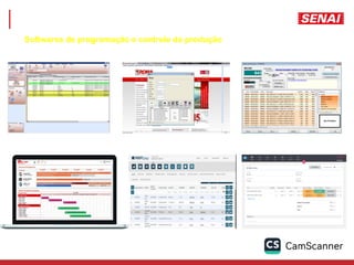 Softwares de programação e controle da produção
 