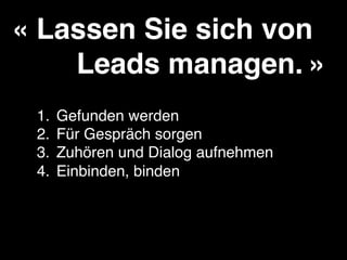 Managed by Leads