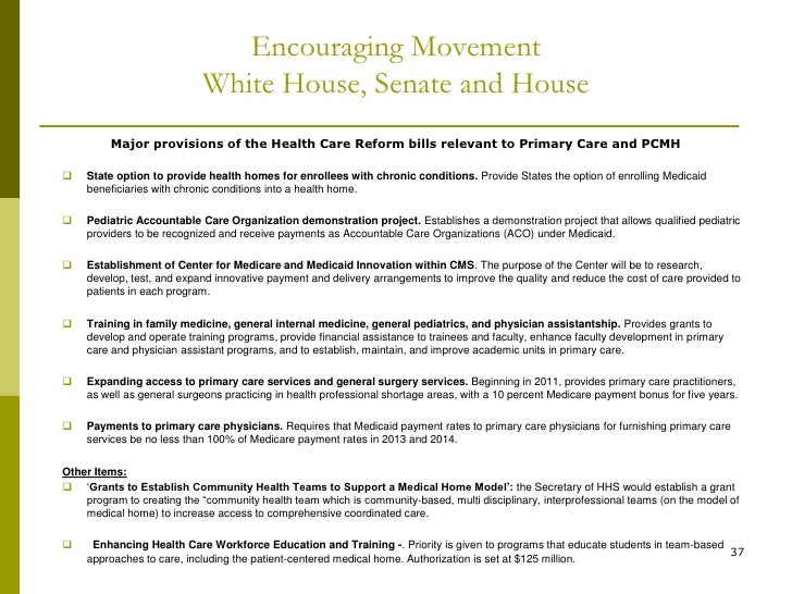 Health care reform medical home model Health care reform medical home model