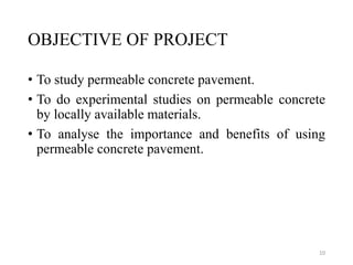 Permeable concrete pavement | PPTX
