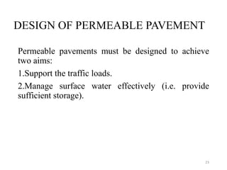 Permeable concrete pavement | PPTX