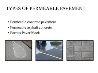 Permeable concrete pavement | PPTX