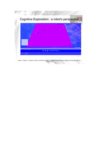 Cognitive Exploration: a robot's perspective




                                                                                                                            11


Colella, V., Klopfer, E., & Resnick, M. (2001). Adventures in Modeling: Exploring Complex, Dynamic Systems with StarLogo. Teachers
                                                              College Press.
 