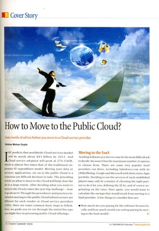 How to Move to the Public Cloud?