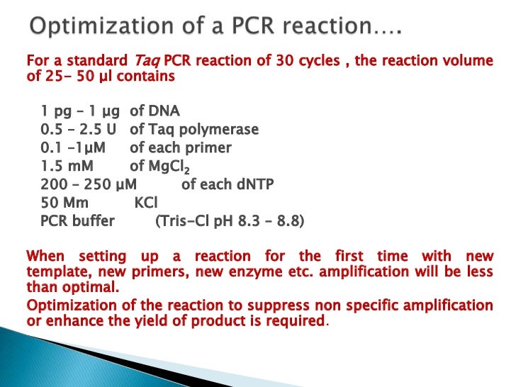 POLYMERASE CHAIN REACTION