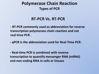 Polymerase Chain Reaction
Application of PCR Products
Application of PCR products into one of these
Techniques :
- Electro...