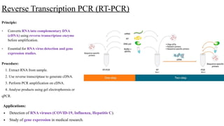 PCR(Polymerase chain reaction) and its types | PPTX