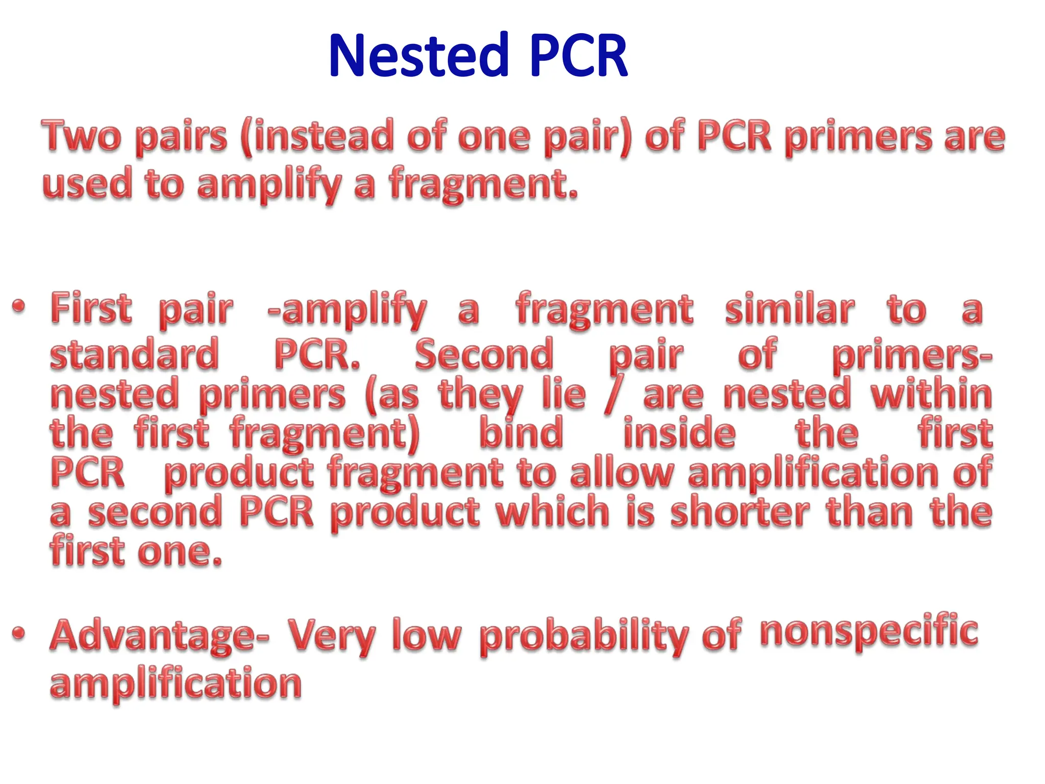 Nested PCR
 