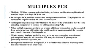 Multplex Pcr PCR (Polymerase Chain Reaction) .pptx