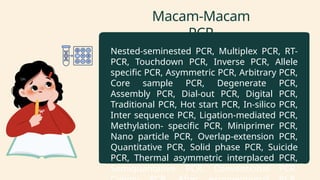 Core Sample Pcr Comprehensive Overview of Polymerase Chain Reaction (PCR) Techniques ...