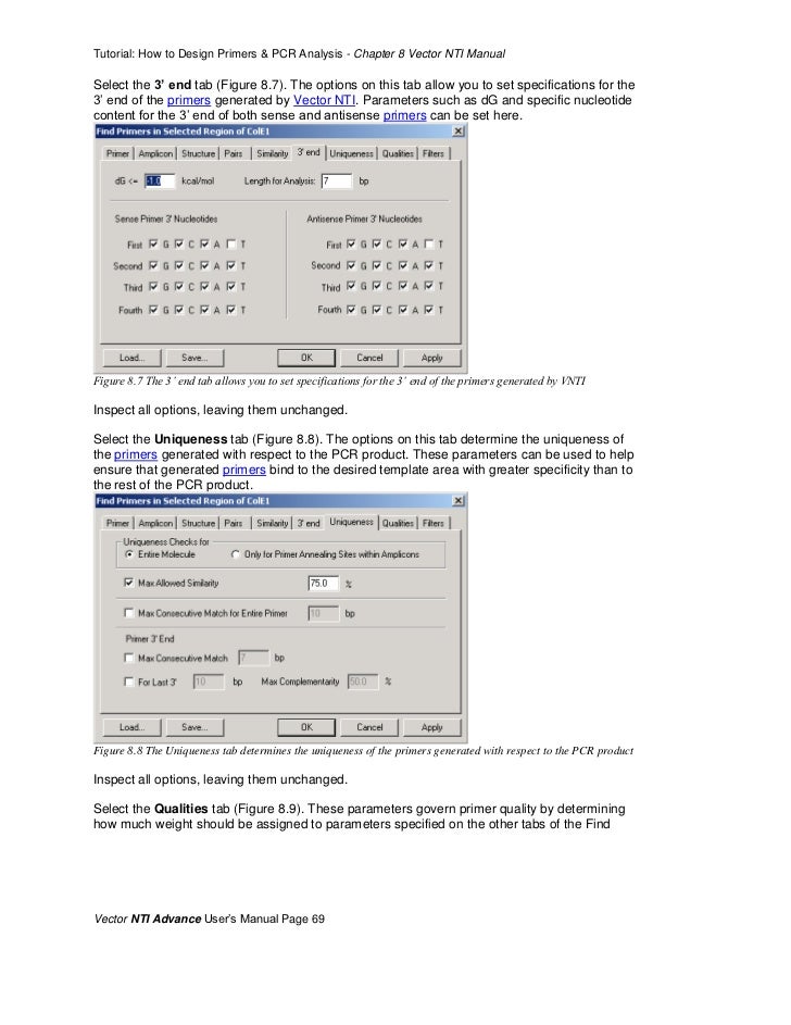 How to Design Primers with Vector NTI
