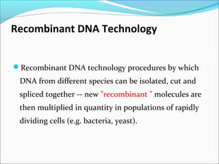 Recombinant Dna Definition