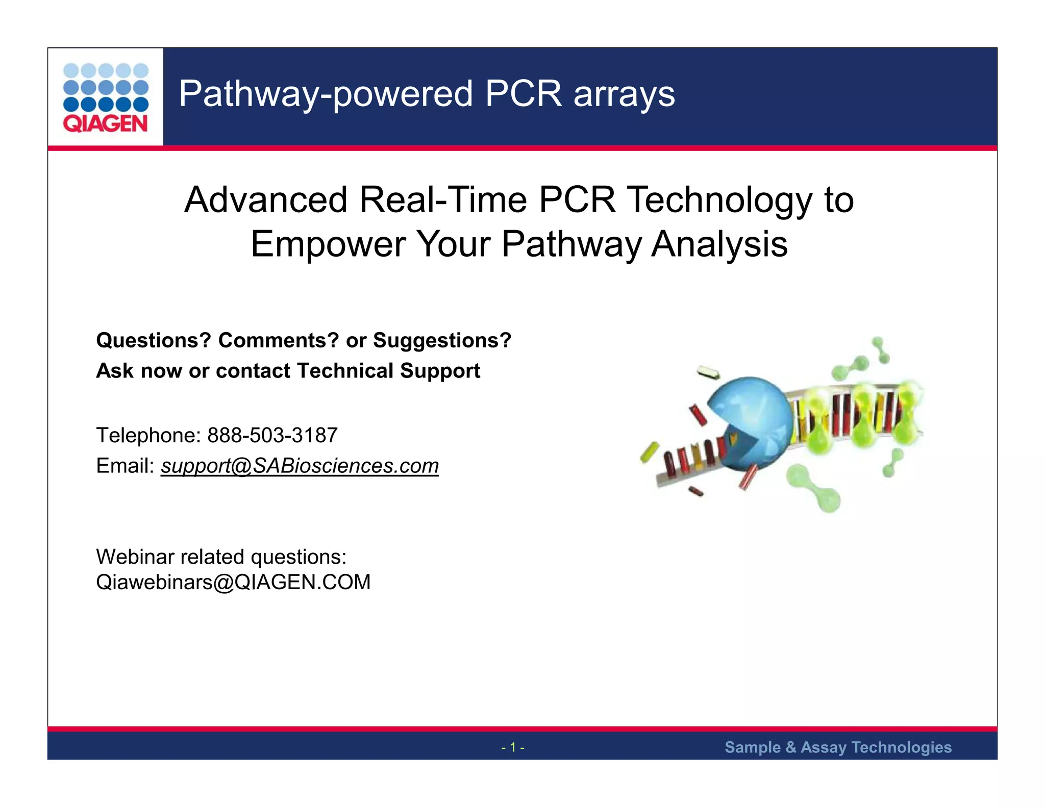 Pcr array 2013 | PPT