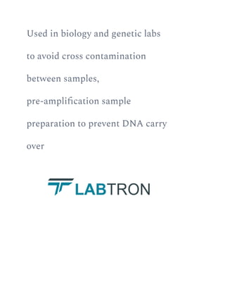 PCR Cabinet laboratory equipment labtron | PDF