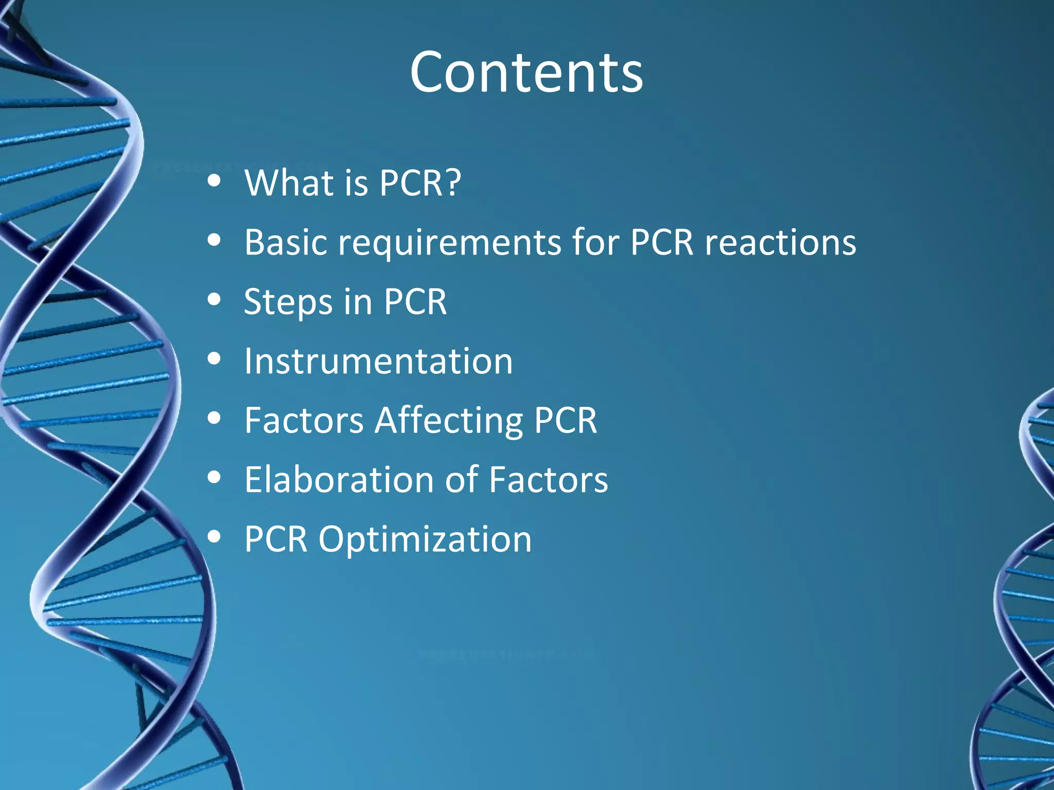 Pcr factors SRDIXIT | PPT