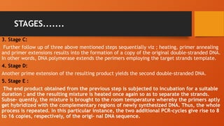 POLYMERASE CHAIN REACTION (PCR) | PDF