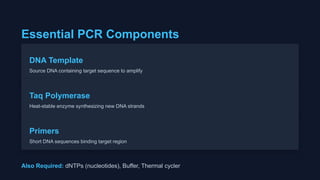 Pure Target Pcr Polymerase Chain Reaction (PCR) in Molecular Pharmacology | PPTX