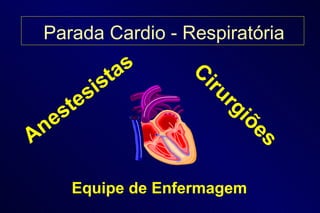 Anestesistas Cirurgiões Equipe de Enfermagem Parada Cardio - Respiratória 