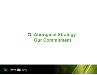 Aboriginal Strategy –
Our Commitment
 