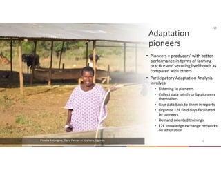 Mitigation and adaptation in Climate-Smart Livestock Systems