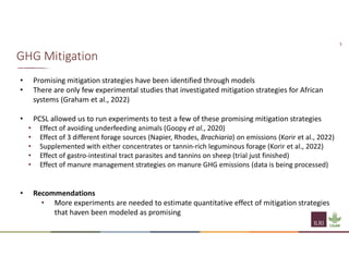Mitigation and adaptation in Climate-Smart Livestock Systems