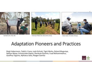Mitigation and adaptation in Climate-Smart Livestock Systems