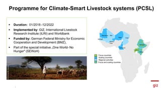 Programme for Climate-Smart Livestock systems | PPTX