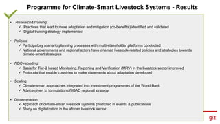 Programme for Climate-Smart Livestock systems