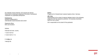 Programme for Climate-Smart Livestock systems