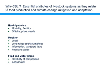 Policies and finance to scale-up Climate-Smart Livestock Systems