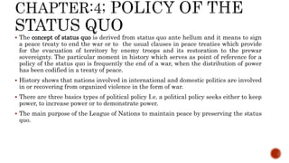 Status Quo Point Presentation on Book