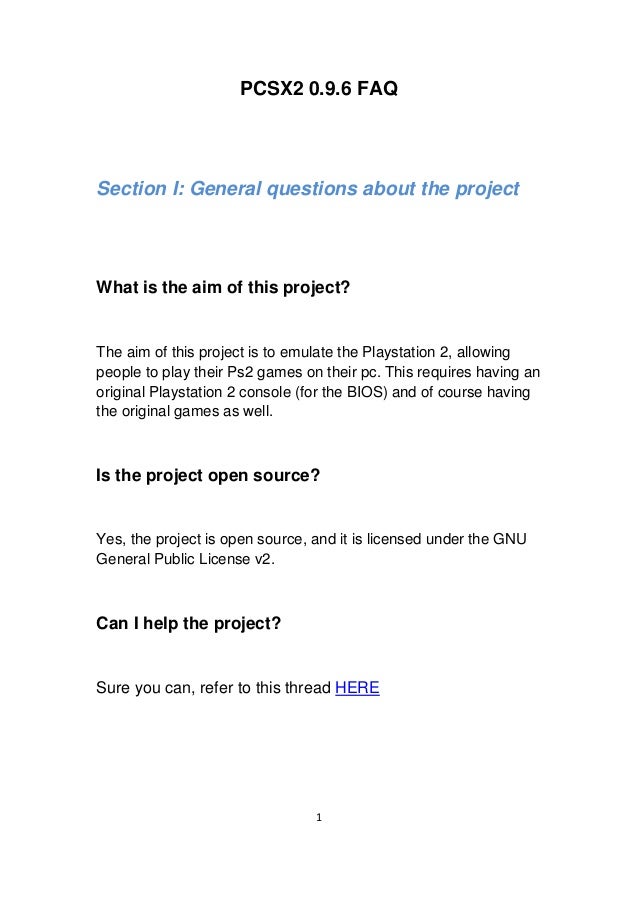 Pcsx2 Faq 0 9 6