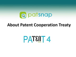About Patent Cooperation Treaty 4 