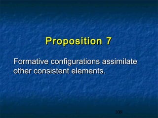 Proposition 7

Formative configurations assimilate
other consistent elements.




                            108
 