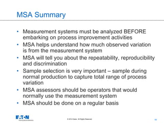 Msa Process Variation Advanced Product Quality Planning (APQP) and Production Part Approval ...