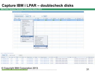 Capture IBM i LPAR – verify the relationships

 