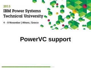 PowerVC support
IBM

 