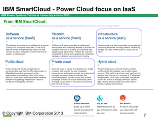 IBM SmartCloud - Power Cloud focus on IaaS
From IBM SmartCloud:
http://www.ibm.com/cloud-computing/us/en/what-is-cloud-computing.html

 