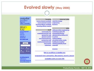 Evolved slowly (May 2000)<br />