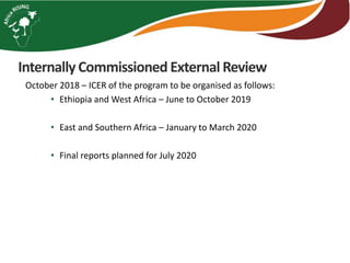 Program Coordination Team (PCT) decisions 2018/2019