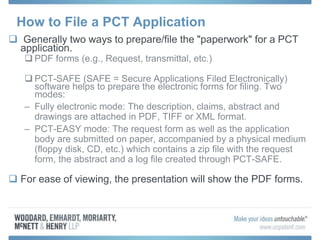 Patent Cooperation Treaty (PCT)- How to File a PCT Application | PPT