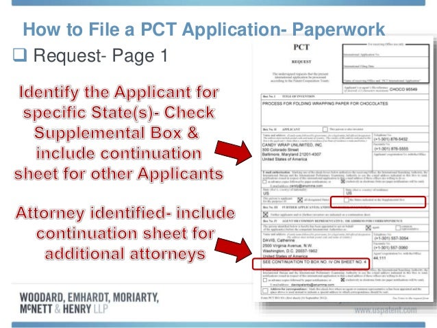 filing assignment in pct application