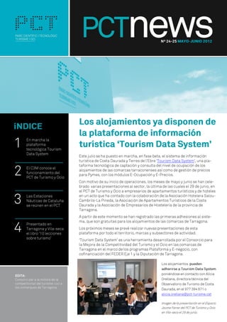 El boletín del PCT de Turismo y Ocio de mayo y junio de 2012 - PCTnews