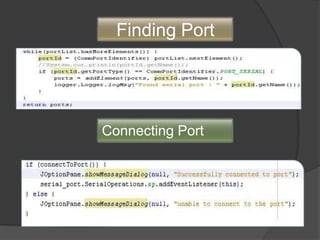Finding Port




Connecting Port
 