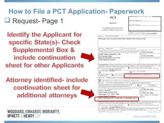 How to File a PCT Application- Paperwork
 Request- Page 1
 